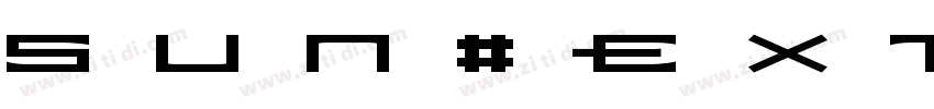 Sun ExtA regular字体转换